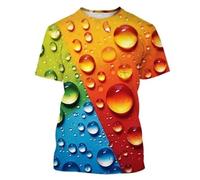 MERVOS Summer Selling Creative Beer Pattern 3D Printing Fun T-shirt Boys Girls Casual Round Neck Short Sleeve