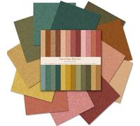 MerwDeeyt 24 Sheets Boho Pattern Scrapbook Paper 12x12 Inch Patterned Decorative Paper Double-Sided Decoupage Sheets for DIY Card Making Wrap Decoration-Dark Color