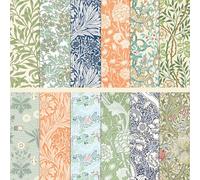 MerwDeeyt 24 Sheets Floral Scrapbook Paper 12x12 Inch Double-Sided Decoupage Papers Patterned Card Decorative Paper Scrapbook Accessories for DIY Card Making Wrap Decoration