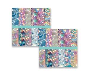 MerwDeeyt 48 Sheets Bubble Scrapbook Paper 6x6 Inch Single -Sided Decoupage Papers Scrapbooking Paper Patterned Decorative Papers for DIY Card Making Wrap Decoration