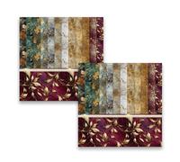 MerwDeeyt 48 Sheets Vintage Floral Scrapbook Paper 6x6 Inch Single-Side