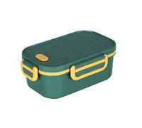 MerwDeeyt Bento Lunch Box, 1000ML Portable Lunch Container, Reusable Container with Compartments, Leak-Proof Bento Box for Office, BPA Free, Microwave and Dishwasher Safe (Green)
