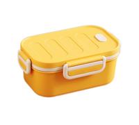 MerwDeeyt Bento Lunch Box, 1000ML Portable Lunch Container, Reusable Container with Compartments, Leak-Proof Bento Box for Office, BPA Free, Microwave and Dishwasher Safe (Yellow)