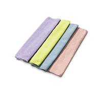 Mery - Pack of 4 Ultra Absorbent Microfibre Cloths, Super Resistant, Quick Drying, Washable, Leaves No Trace or Efficient Cleaning and Durable, Measures 38 x 36 cm