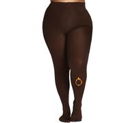 MERYLURE Plus Size Fleece Lined Tights, Thermal Warm Winter Tights for Women, Queen Thick High Waisted Opaque Pantyhose, Coffee, 5X-Large-6X-Large
