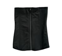 MERYOSZ Waist Cincher for Women Zipper Waist Trainer Shapewear Mesh Body Shaper Corset Plus Size Trimmer for Tummy Control, Black, Medium