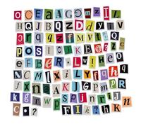 Merzio 100Pcs Vintage Letter Stickers for Scrapbooking Self Adhesive Aesthetic English Letters Stickers for Journals Planners DIY Crafts Travel Scrapbook Supplies and Decoration