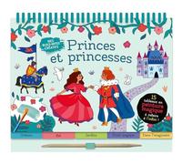 Mes blocs-notes créatifs - Princes et princesses: 15 tableaux en peinture magique à refaire à l'infini ! Avec un pinceau