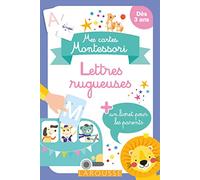 Mes cartes Montessori : Lettres rugueuses: Avec 80 cartes et 1 livret pour les parents