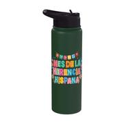Mes de la Herencia Hispana Hispanic Heritage Month Stainless Steel Insulated Water Bottle