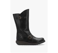 Fly London Women's Mes 2 Buckle Boots, Black, 7 UK