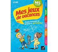 Mes jeux de vacances 2021 MS vers la GS 4/5 ans: Avec un crayon gomme