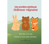 Mes premiers coloriages : animaux mignons: Cahier de coloriage pour enfants 3 à 5 ans - Bébés animaux adorables, dessins faciles, activités créatives maternelles