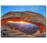 Mesa Arch Sunrise Canyonlands National Park Travel Fridge Magnet, Size (2.5 x 3.5) Inch, Multi-color