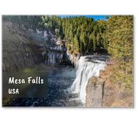 Mesa Falls in Ashton, Idaho., Design 1, Fridge Magnet