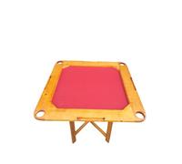 mesa muultijuegos de madera color caoba plataforma de juegos en fieltro Red