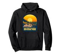 Mesa Verde Colorado National Park Retro Sunset Pullover Hoodie