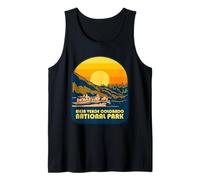 Mesa Verde Colorado National Park Retro Sunset Tank Top