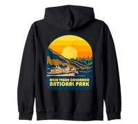 Mesa Verde Colorado National Park Retro Sunset Zip Hoodie