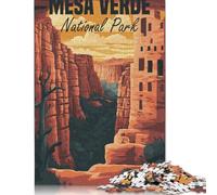 Mesa Verde National Park Poster Puzzles 1000 Pieces Paper Puzzles Paper Puzzle Jigsaws For Adults Teenagers Teenager Man Woman Gift 38x26cm/1000pcs