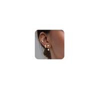 Mesaro Gold Earrings for Women - Earring Sets for 3 Piercings 14K Gold Plated Earring Ear Stack Earrings Set Birthday Gifts for Her Gold Jewellery
