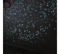 Meschett Glow in The Dark Stars Decals Decor 633 Pcs Luminous Dot Stars, 3D Starry Stars Glow in The Dark Stickers for Ceiling or Wall and Kids Bedroom Decor, Blue