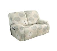 MESCXTY 4/6/8 Piece Recliner Chair/Sofa Slipcover With Pockets 2/3/1 Seat Stretch Sofa Covers Lazy Boy Chair Cover Reclining Couch Fallon Collection For Elastic Bott