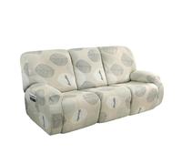 MESCXTY 4/6/8 Piece Recliner Chair/Sofa Slipcover With Pockets 2/3/1 Seat Stretch Sofa Covers Lazy Boy Chair Cover Reclining Couch Fallon Collection For Elastic Bott
