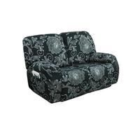 MESCXTY 4/6/8 Piece Recliner Chair/Sofa Slipcover With Pockets 2/3/1 Seat Stretch Sofa Covers Lazy Boy Chair Cover Reclining Couch Fallon Collection For Elastic Bott