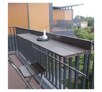 MESCXTY Adjustable Balcony Bar Table, Foldable Hanging Red Metal, 100 * 37 * 9cm, Console Indoor & Outdoor