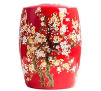 MESCXTY Ceramic Rice Jar Cylinder With Lid Household Sealed Dispenser Large Grain & Storage Container Jars Airtight Bucket Food Containers Box Corn Bin Kitchen Dispenser(