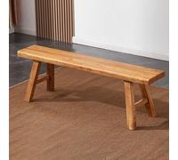 MESCXTY Farmhouse Solid Wood Bench - Asian Style Natural Indoor Armless,Multi-Scene Use: Living Room, Dining, Kitchen, Entryway | Shoe for