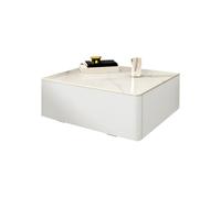 MESCXTY Floating Drawer Storage with Drawers Accent Table Nightstand Suspended Smart Bedside Wood Rack Glass Cabinet White 1 Piece 16" L x W 7" H