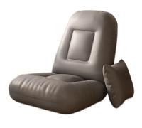 MESCXTY Floor Chair, Folding Sofa Chair with 5 Adjustable Position, Portable Recreation Recliner, Pet Soft Bed for Teenager Reading Relaxing(Dark Gray)