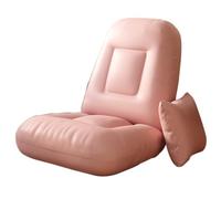 MESCXTY Floor Chair, Folding Sofa Chair with 5 Adjustable Position, Portable Recreation Recliner, Pet Soft Bed for Teenager Reading Relaxing(Pink)