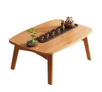 MESCXTY Foldable Japanese Floor Table,Bamboo Folding,Japanese Style Low Table for Sitting On The Floor,kotatsu Tatami Table,Japanese Furniture(31.5" Lx15.7 Wx10.2 H, Natural)