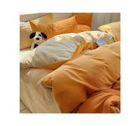 MESCXTY Gradient Color Duvet Twin/Double 4 Pieces Cover Soft Full/Queen Bedding Set With Zipper Closure 1 Covers 200x230 Fitted Sheet 150x200 180x200 2 Pillow Cases (: F, Size 200x23