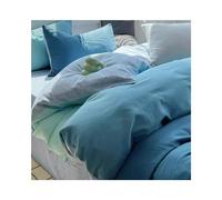 MESCXTY Gradient Color Duvet Twin/Double 4 Pieces Cover Soft Full/Queen Bedding Set With Zipper Closure 1 Covers 200x230 Fitted Sheet 150x200 180x200 2 Pillow Cases (: A, Size 200x23