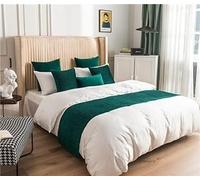 MESCXTY Hotel Bed Runner Simple Solid Color Scarf Dutch Velvet Double-Sided No Fading Bedspread Protector Bedding Decorative Tail Towel for Queen King Twin Size (: Pink,)