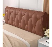 MESCXTY Large Headboard Cushion Wall Mounted Pillowboard,King Size Bed Rest Pillow Reading Wedge Lumbar Support Backrest for Dorm Room Daybed Bunk Bed,Red,Paste 75"/190cm