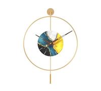 MESCXTY Large Modern Pendulum,s for Living Room Decor,Classical Metal Minimalist Dial,Mid Century Decor Non Ticking Battery Operated Room,Bedroom,Kitchen