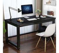 MESCXTY Modern Home Computer Desk,Simple PC Laptop Dining Room Game Table,Study Writing Desk Workstation for Office,Large Legroom,Sturdy Metal Frame,Modern Simple(C2,55 L x 15.7" W(140x40cm))