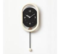MESCXTY Modern Small Non Ticking Analog Clock,Bedroom Vertical Decorative Wall Clocks,Silent Clocks Battery Operated,for Shops, Offices, Living Room Bedroom Dining