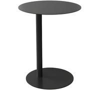 MESCXTY Nordic Colorful Round Metal C Table End Table with Sleek Scandinavian Small Round Table Side Table Coffee Table Small Apartment Table Mini Table Corner Table Black 16" L x 16" W x 20" H