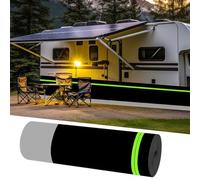 MESCXTY Rv Skirting for Travel Trailer, 2.6ft High Easy Installation Wheel Skirt with Bottom Stainless Steel, Mobile Home Panels Wind and Snow Proof Garden, Outdoor, Yard, 52ft Length