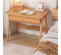 MESCXTY Scandinavian Office Study Desk, Contemporary Computer Desk Writing Work with Natural Wood Base, 31.5" L x 19.5" W 29.5" H Without Chairs