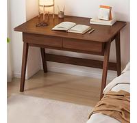 MESCXTY Scandinavian Office Study Desk, Contemporary Computer Desk Writing Work with Walnut Wood Base, 39.5" L x 21.5" W 30" H Without Chairs
