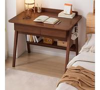 MESCXTY Scandinavian Office Study Desk, Contemporary Computer Desk Writing Work with Walnut Wood Base, 31.5" L x 19.5" W 32" H Without Chairs