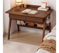 MESCXTY Scandinavian Office Study Desk, Contemporary Computer Desk Writing Work with Walnut Wood Base, 39.5" L x 21.5" W 32" H Without Chairs