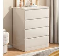 MESCXTY Wood Nightstand with Drawer Chest of Drawers Bedroom Bedside Storage Cabinet LivingRoom Wall White 4 1 Piece 24" L x 16" W 35" H